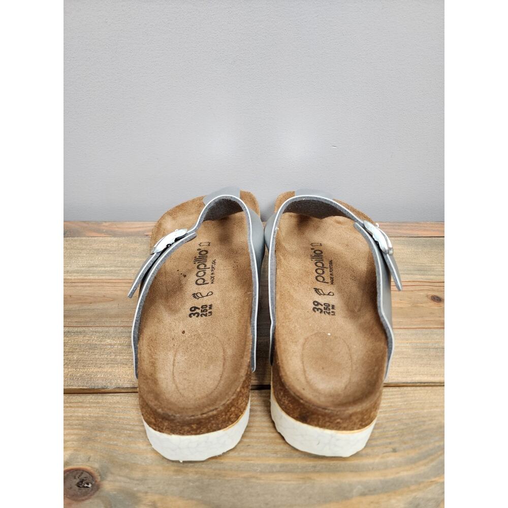 Birkenstock Papillio Gizeh Platform Sandals Silver Women's US 8 - Picture 3 of 6